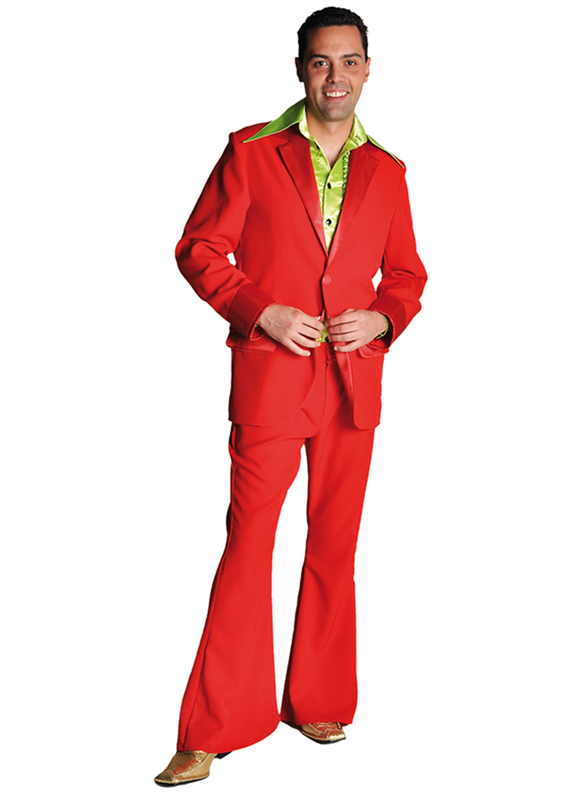 Discoman rood - verkleedkledij, carnavalkledij, carnavaloutfit, feestkledij, disco, discokledij, jaren 70-80, disco outfit, discokleren, retro
