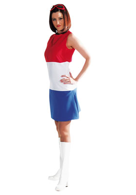 verhuur - carnaval - Nederlandse dame vlag