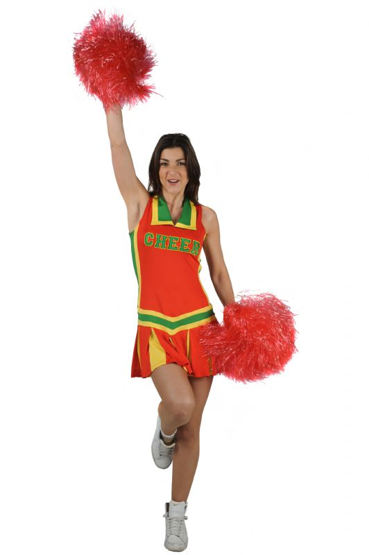 verhuur - carnaval - Uniform - Cheerleader groen