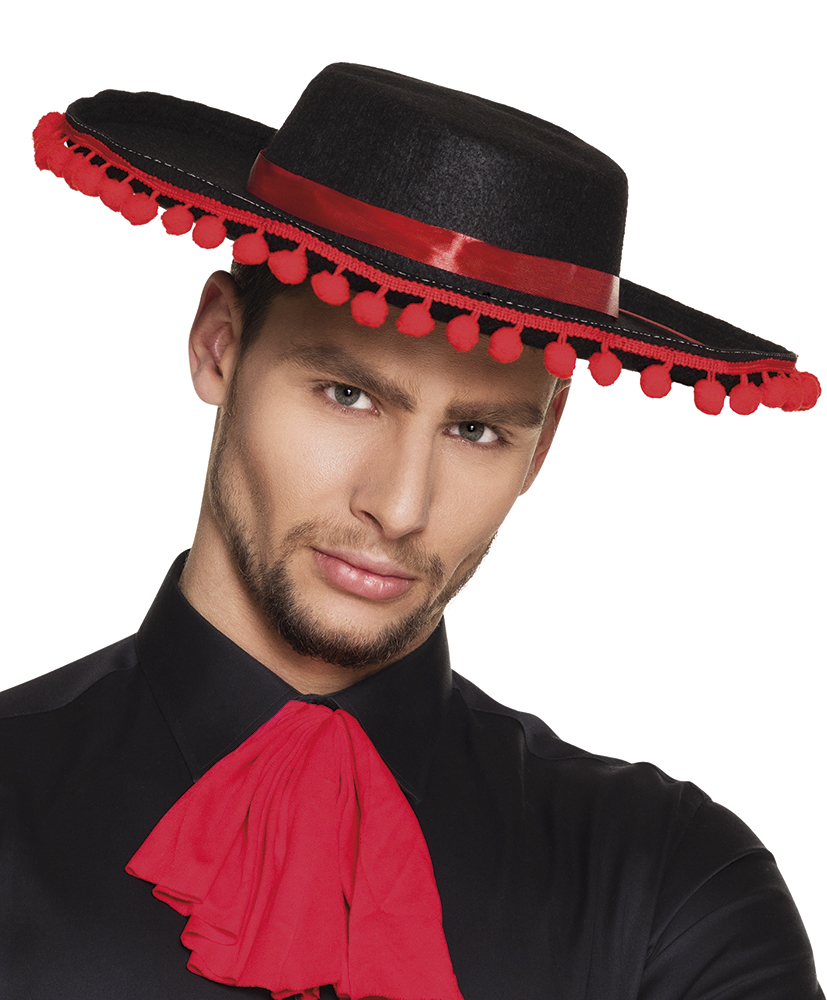 verkoop - attributen - Spaanse hoed met bolletjes