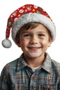 Bedrukte kerstmuts kinderen