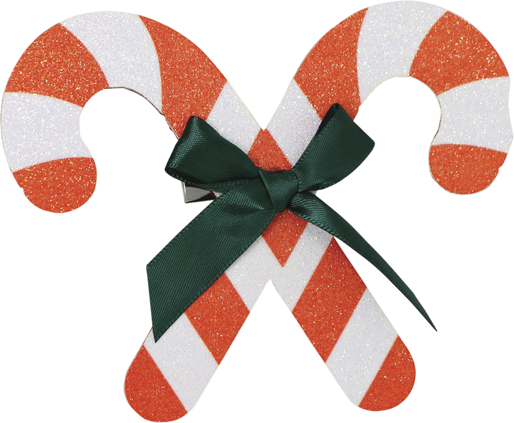 Glitter zuurstok haarclip 13 cm