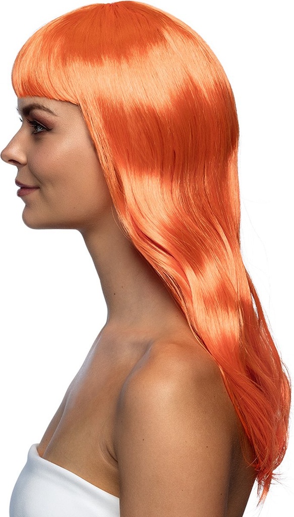 Pruik Astrid oranje