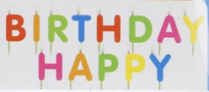 Kaarsen HAPPY BIRTHDAY