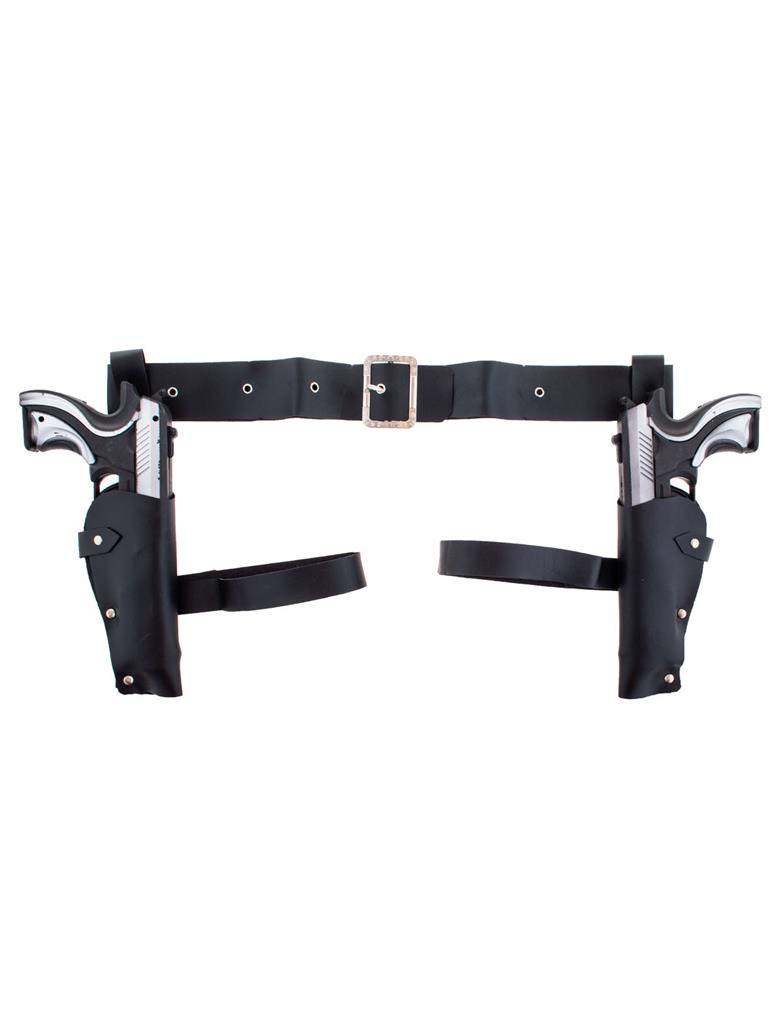 Holster benen met 2 geweren