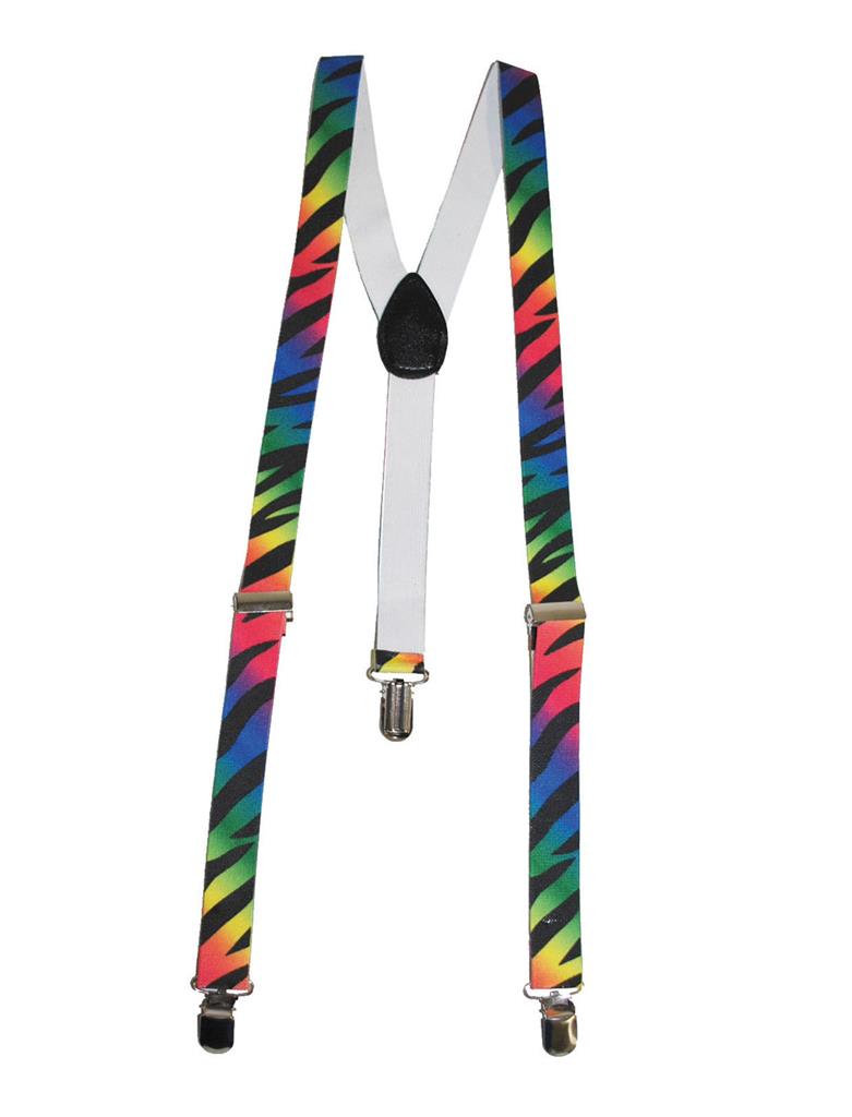 Bretellen zebra neon