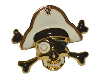 Ring piraat met witte hoed
