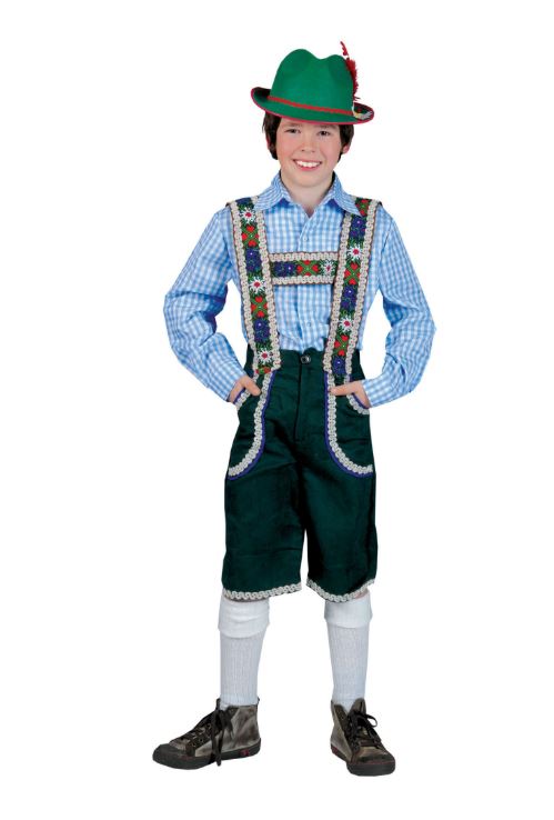 Oktoberfest kostuum Tirolerbroek kind groen
