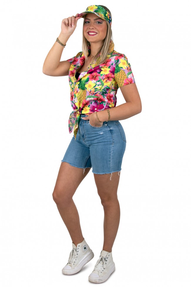 Hawaïset top en pet roze