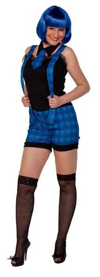 Schoolmeisje blauw