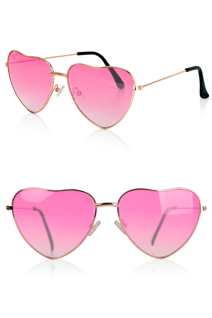 Bril hart roze