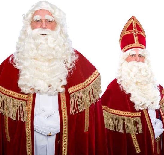 Sint VII baard en pruik