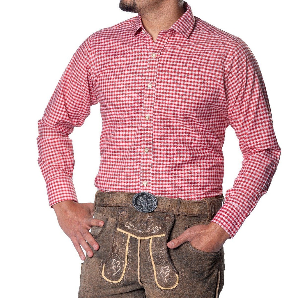 Oktoberfest hemd Leopold rood