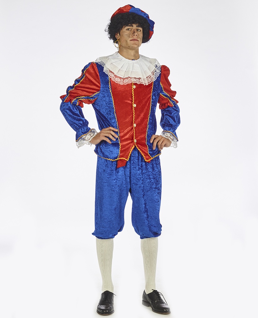 Pietenkostuum rood -blauw