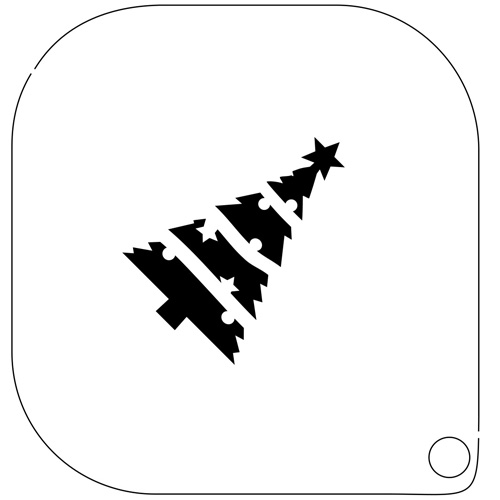Make-up template 34 Kerstboom