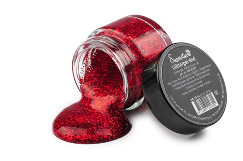 Glittergel rood