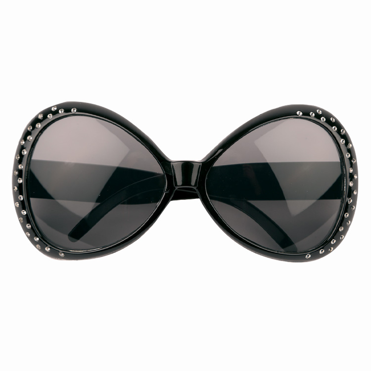 Bril Flashy en strass zwart