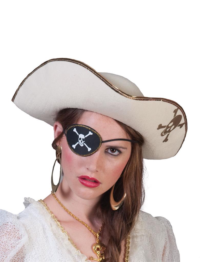Piratenhoed beige