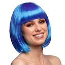 Pruik Carré donkerblauw