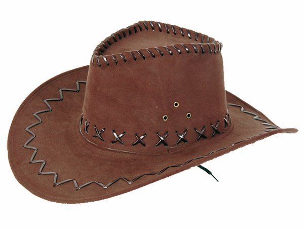 Cowboyhoed leerlintjes bruin