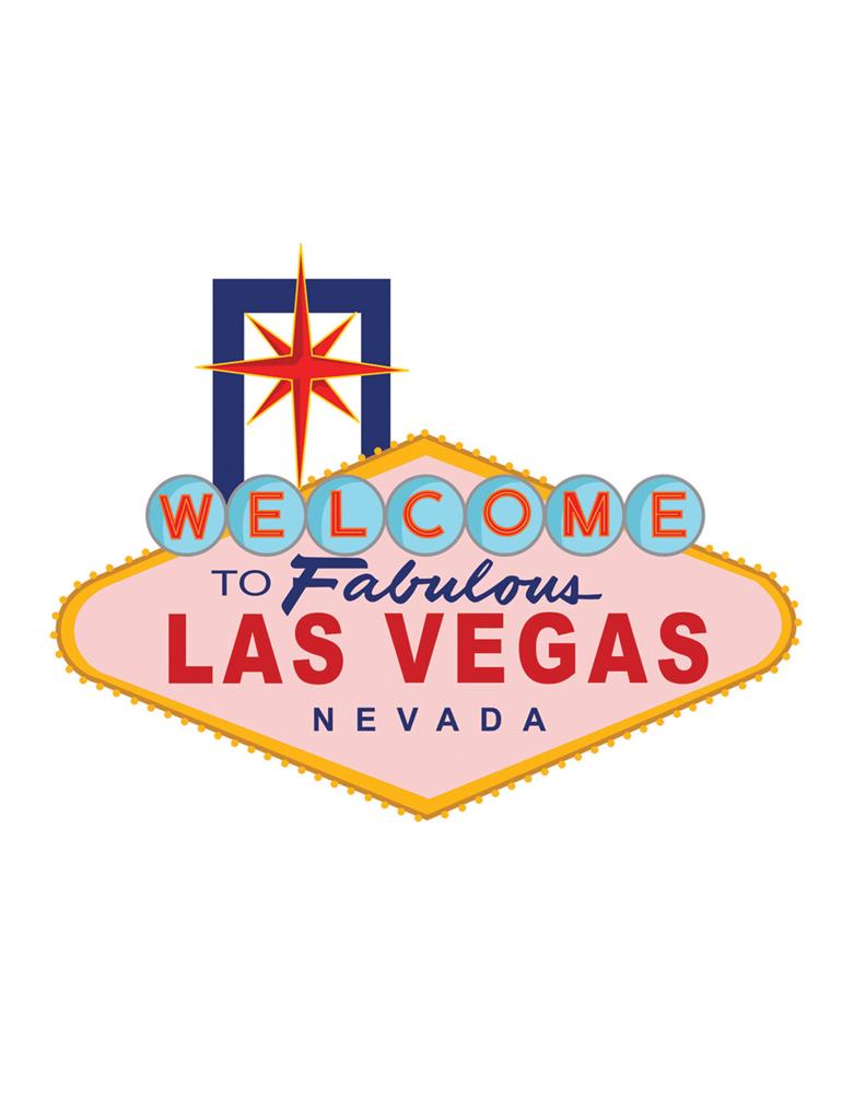Wandbord Las Vegas