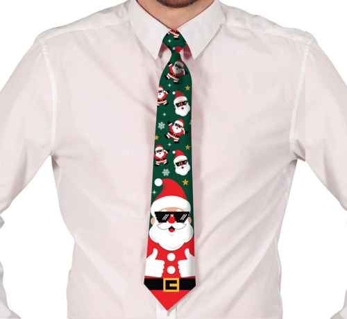 Kerstman stropdas 45 cm