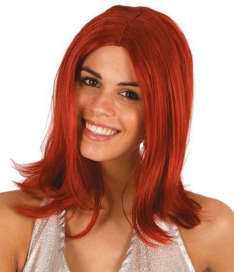 Pruik Girlsband rood