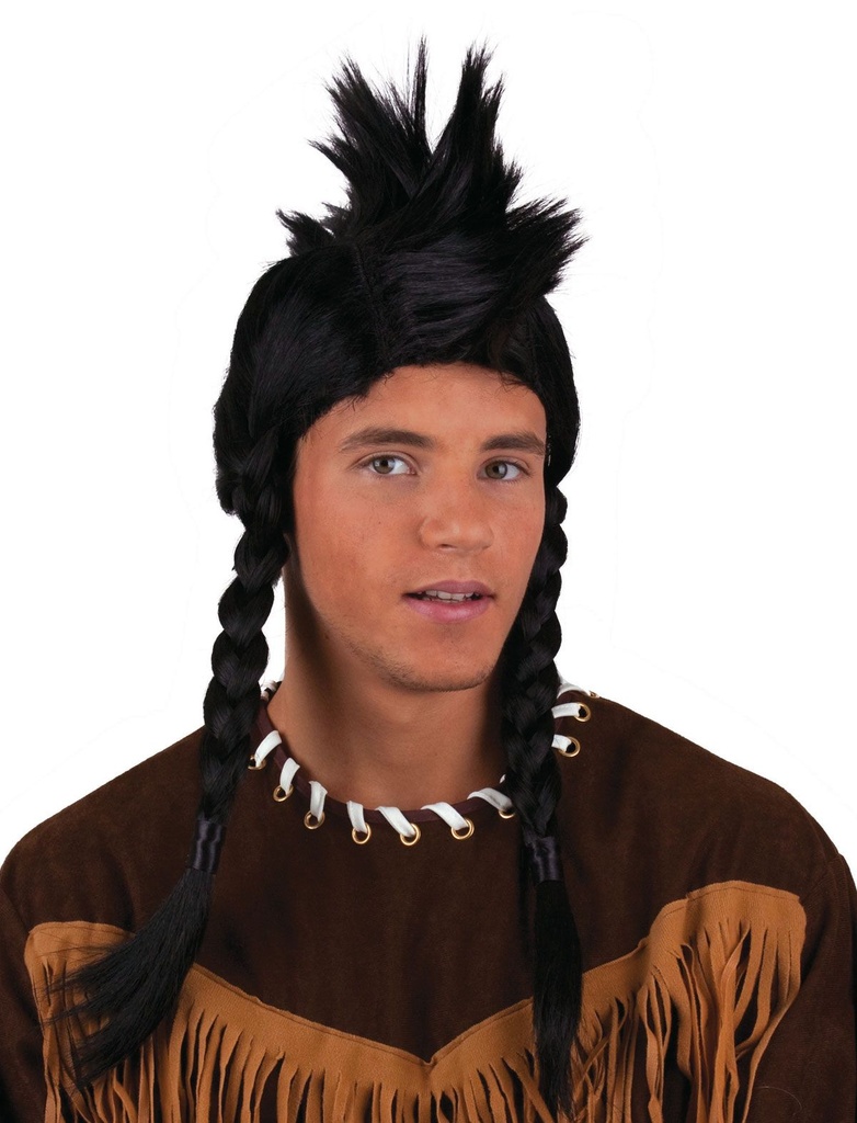Pruik Indianenheer met hanenkam