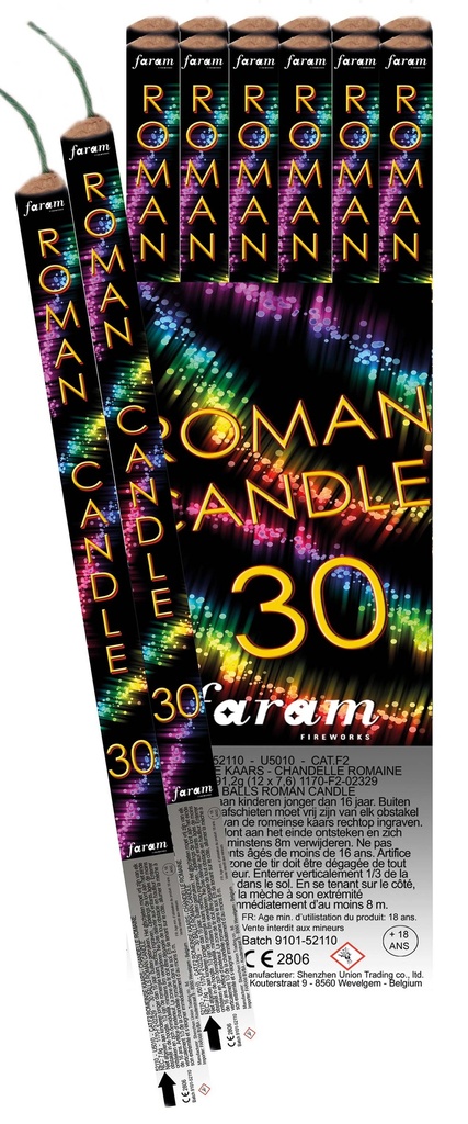 Romeinse kaars 12 stuks