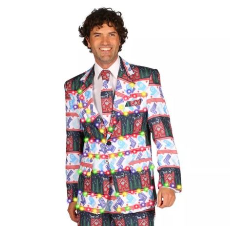 Kerstjas met lichtjes