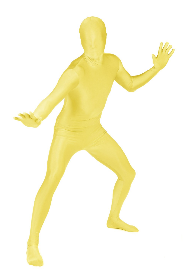 Morphsuit geel