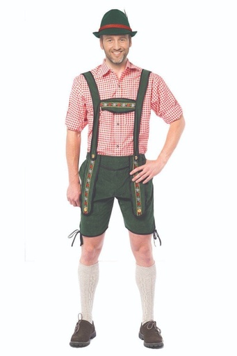 Lederhose broek Johann groen