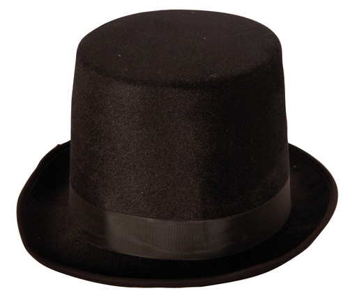 Hoge hoed zwart luxe