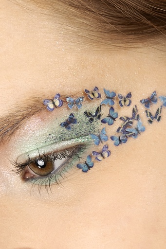 PXP Pressed chunky butterflies blue mix cream