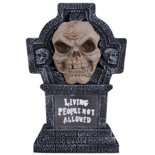 Grafsteen met sprekend gezicht