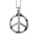 Ketting peace zilver