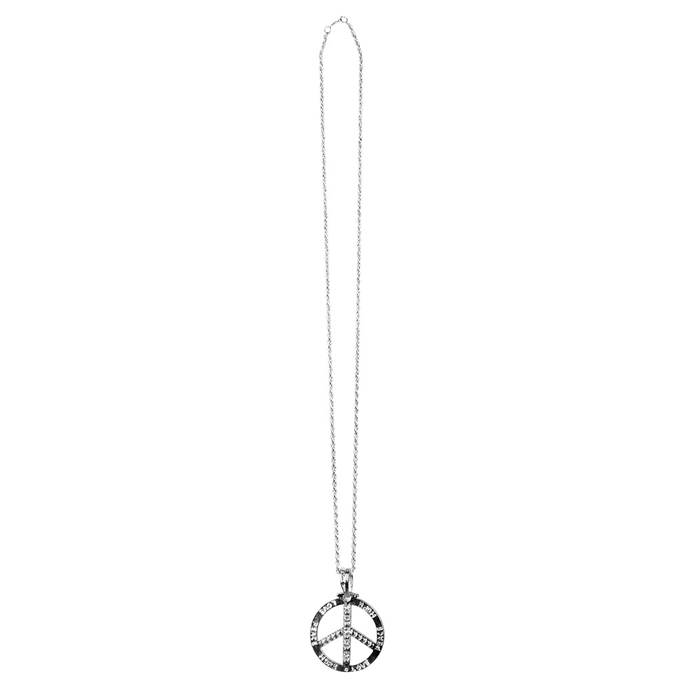 Ketting peace zilver