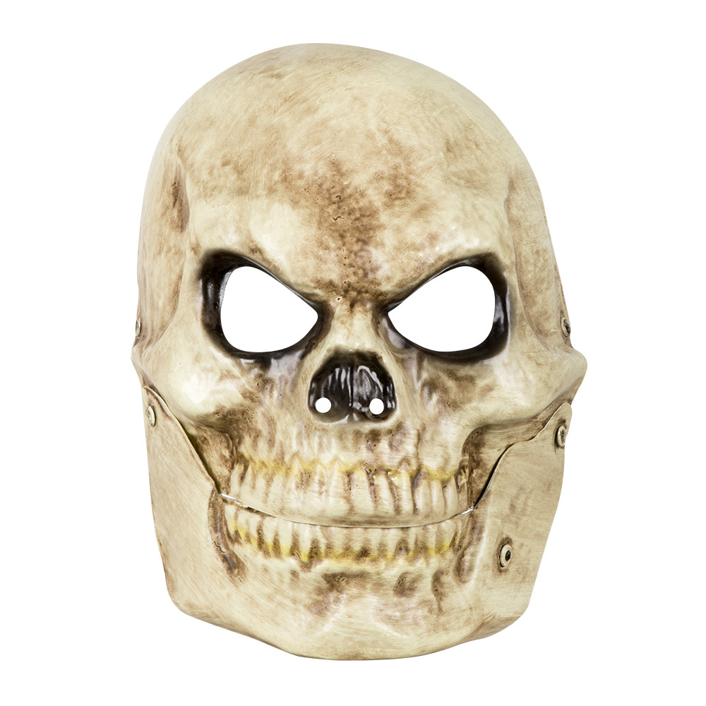Halloweenmasker schedel met beweegbare kaak