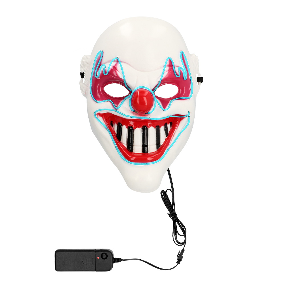Halloweenmasker LED clown