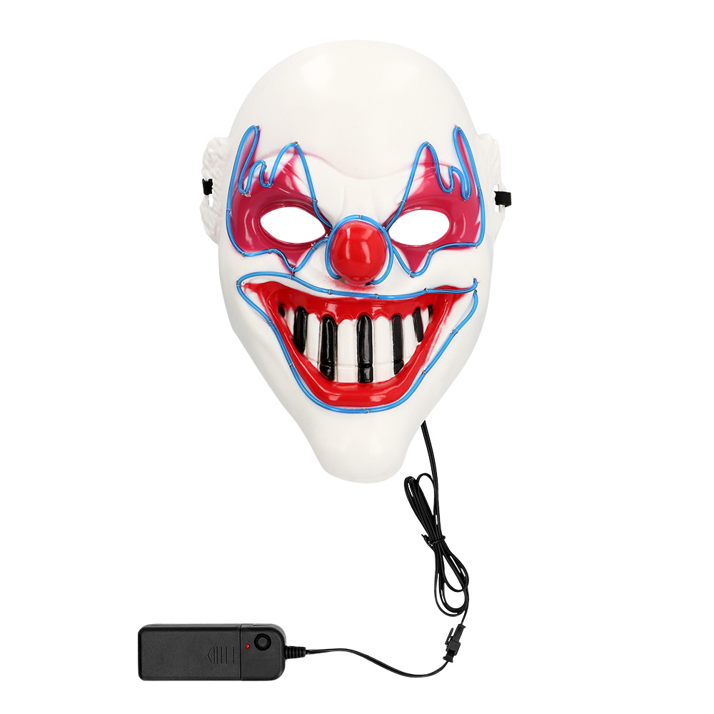 Halloweenmasker LED clown
