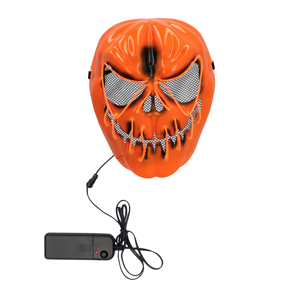 Halloweenmasker LED pompoen