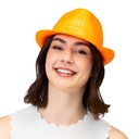 Deukhoed paillet fluo oranje