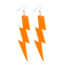 Oorbellen bliksem fluo oranje