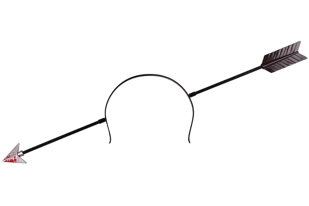 Diadeem met pijl door het hoofd