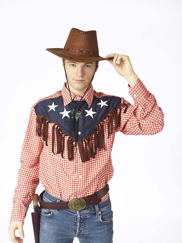 Cowboyhoed leerlintjes bruin