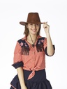 Cowboyhoed leerlintjes bruin