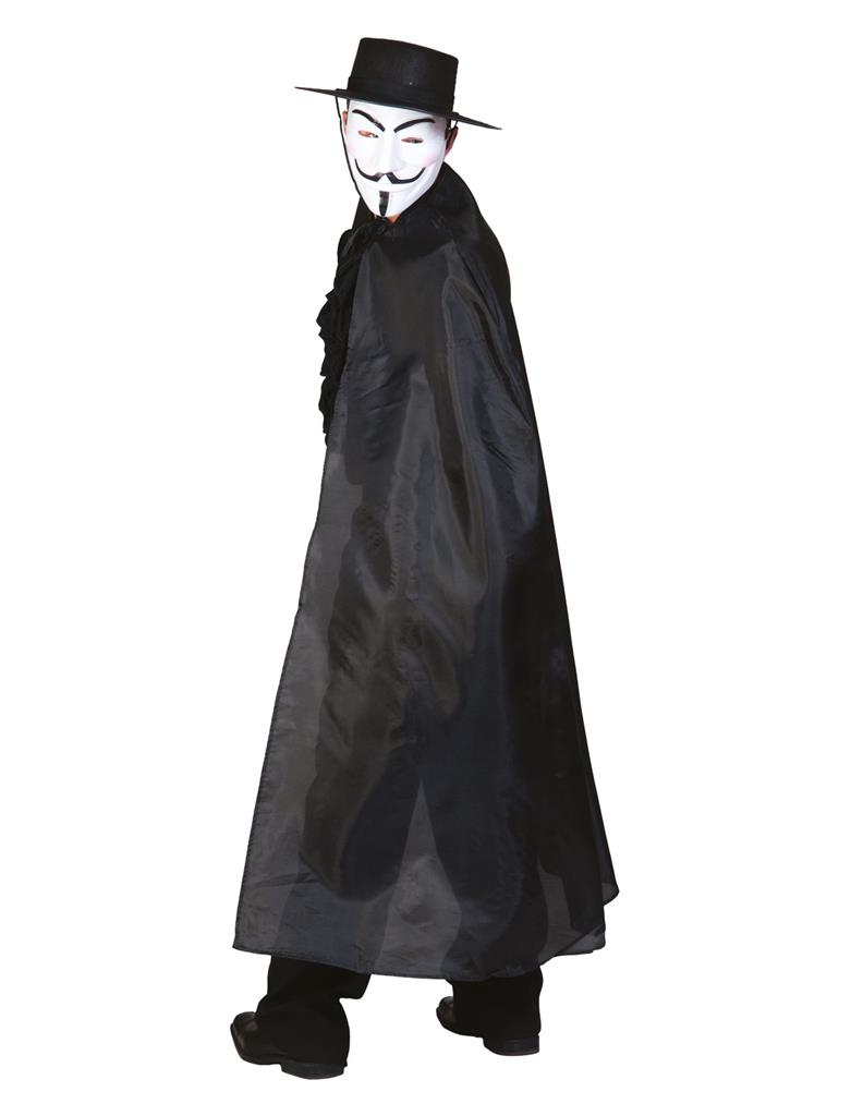 Nylon cape zwart