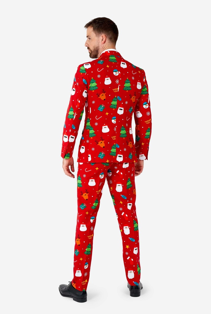 Kerstkostuum rood Kerstfiguren