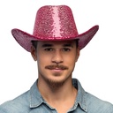 Cowboy hoed roze paillet