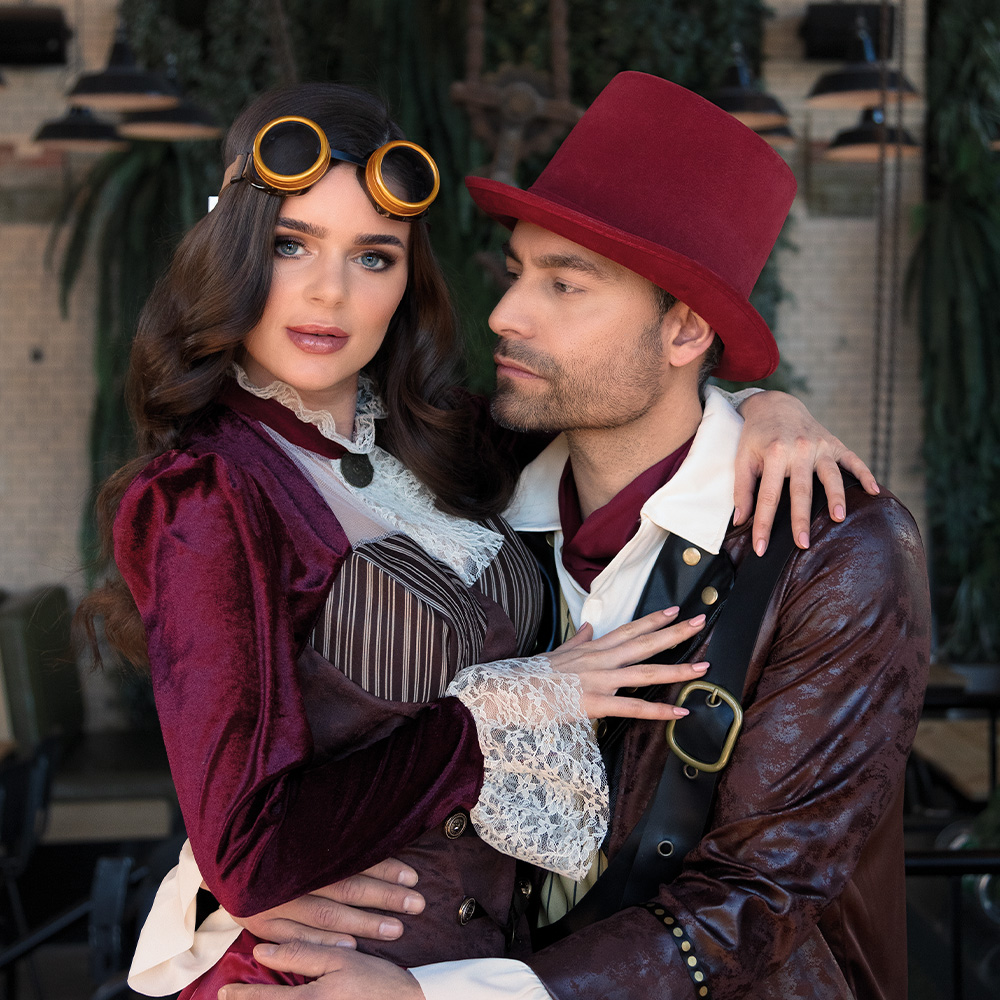 Hoge hoed bordeaux deluxe